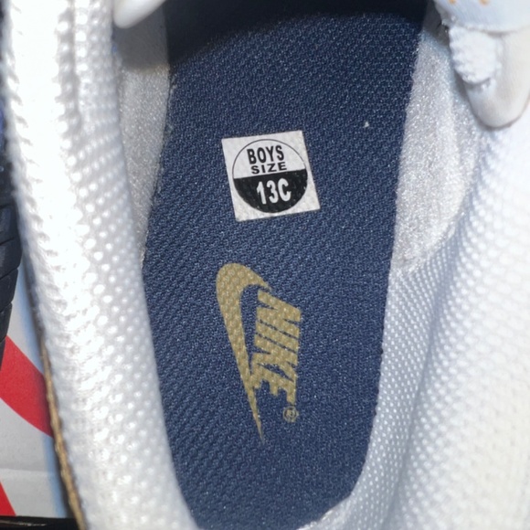 Nike Dunk Low PSE White/Wheat/Midnight Navy Size 13c - Picture 12 of 14
